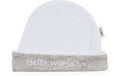 VIB Mütze Hello world weiss/grau
