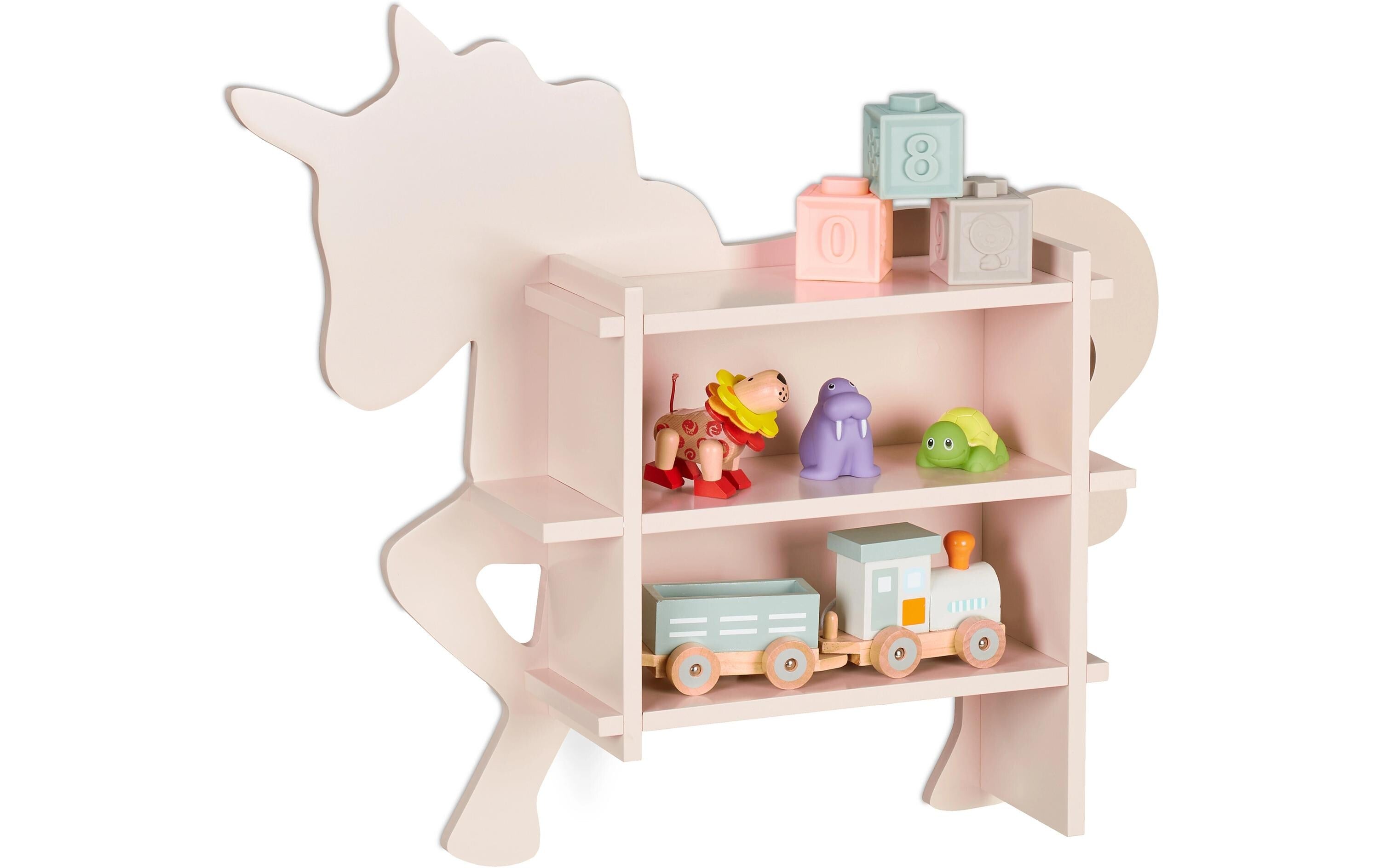 relaxdays Kinderregal Einhorn Material: MDF