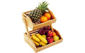 relaxdays Etagere Obst 2er Material: Bambus