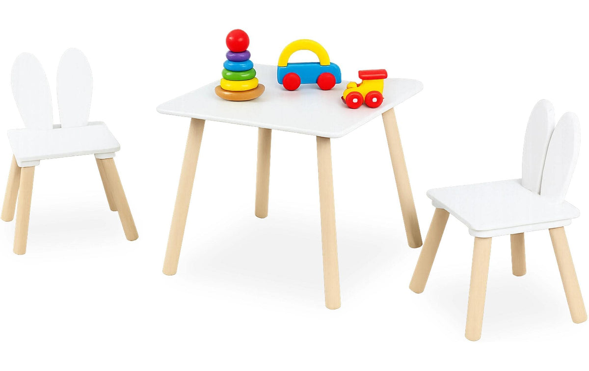 relaxdays Kindersitzgruppe Kaninchenohren Tischmasse: 44 x 50 x 50 cm