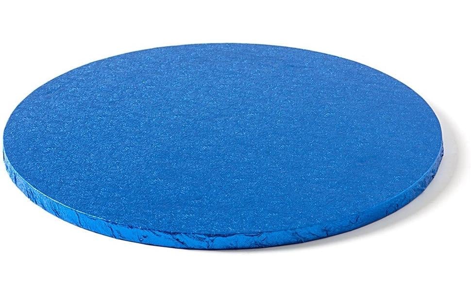 Decora Tortenplatte rund Blau Durchmesser 25 cm, 1.2 cm Dicke