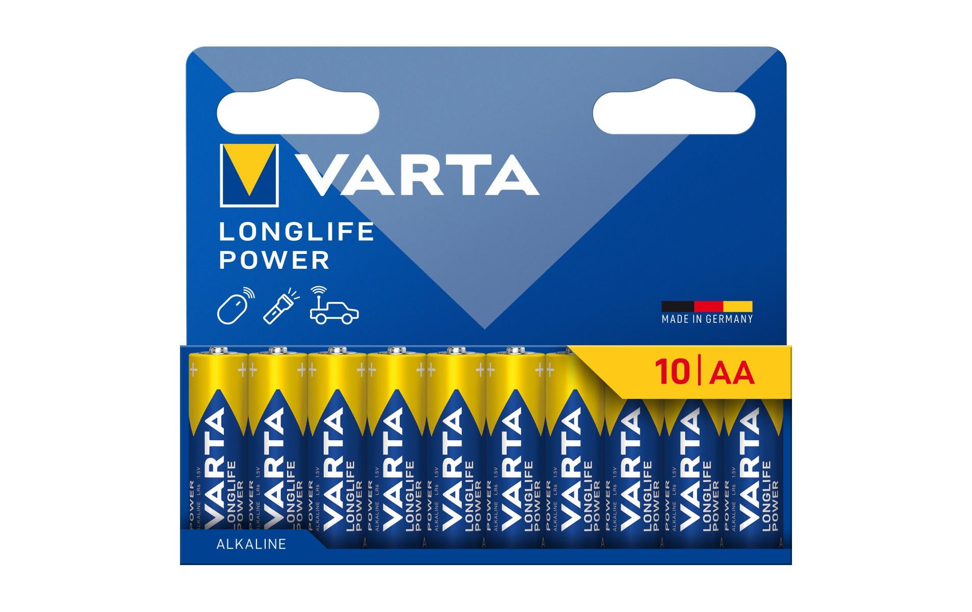 VARTA Longlife Power AA, 1.5V, 10Stk 10 Stück, Vollkartonverpackung