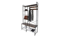 relaxdays Garderobe Industrial Design Material: Eisen, MDF