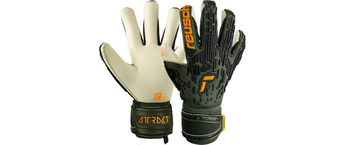 Reusch Attrakt Freegel Gold X Grösse: 8.5, Farbe: white/orange/black