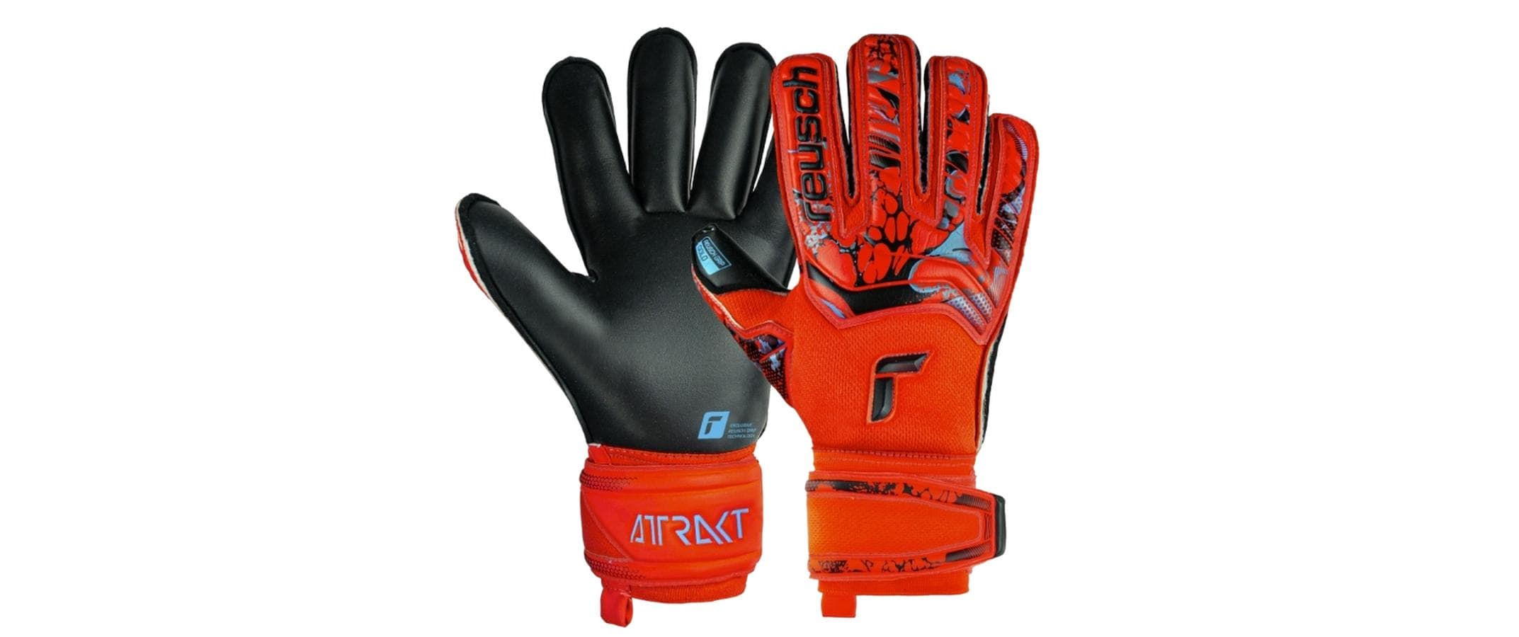 Reusch Attrakt Gold X Roll Finger Grösse: 9.5, Farbe: blue/white/orange