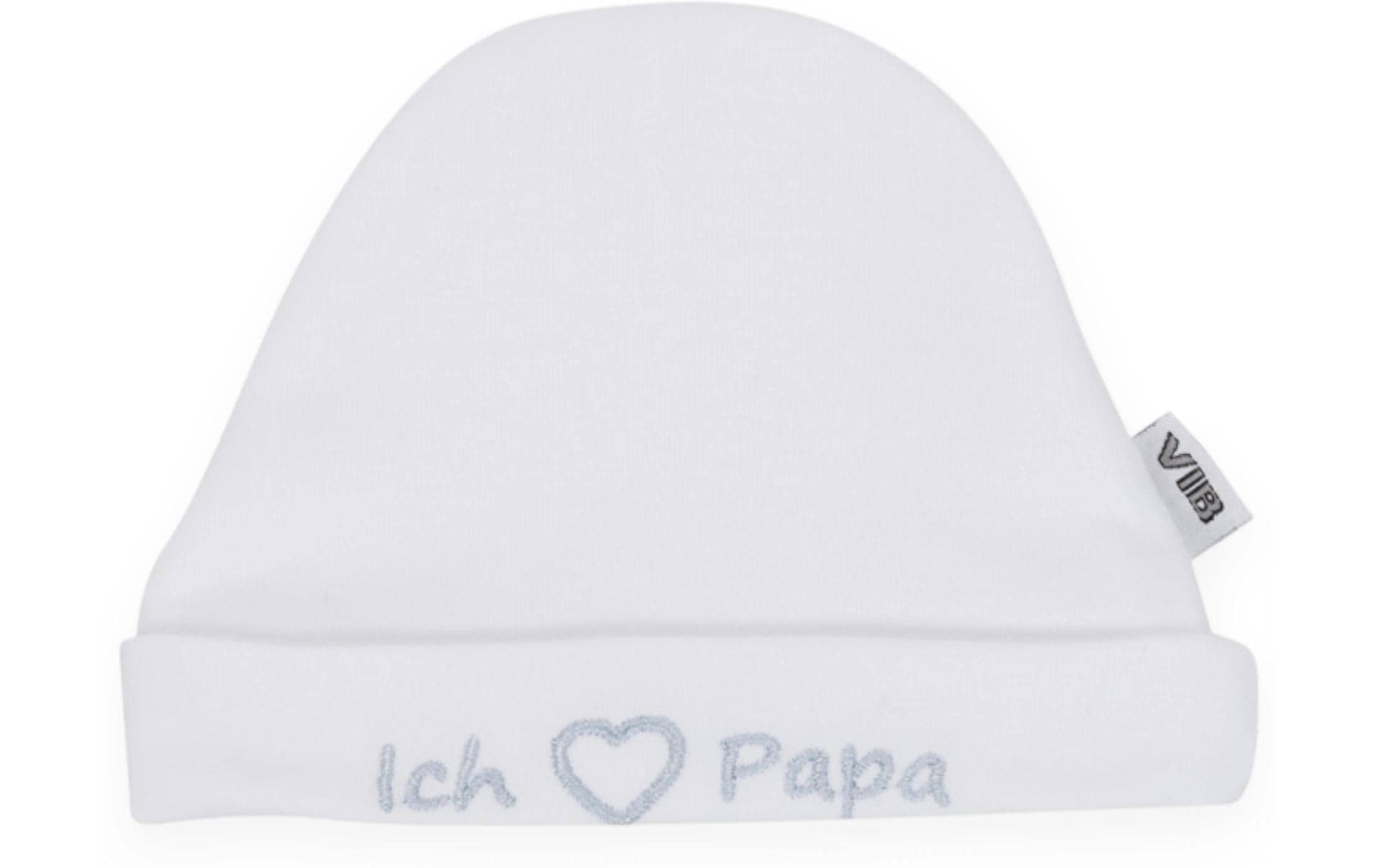 VIB Mütze Ich Herz Papa weiss