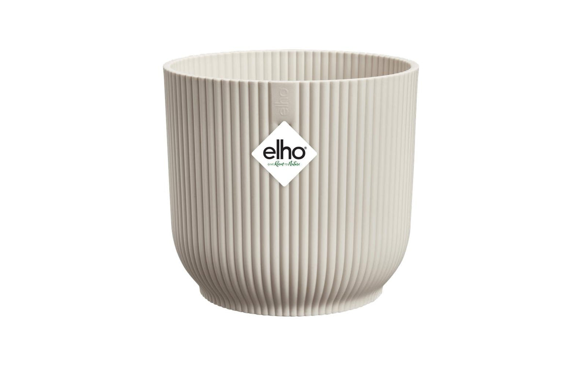 Elho Blumentopf Vibes fold rund 18cm leinenweiss