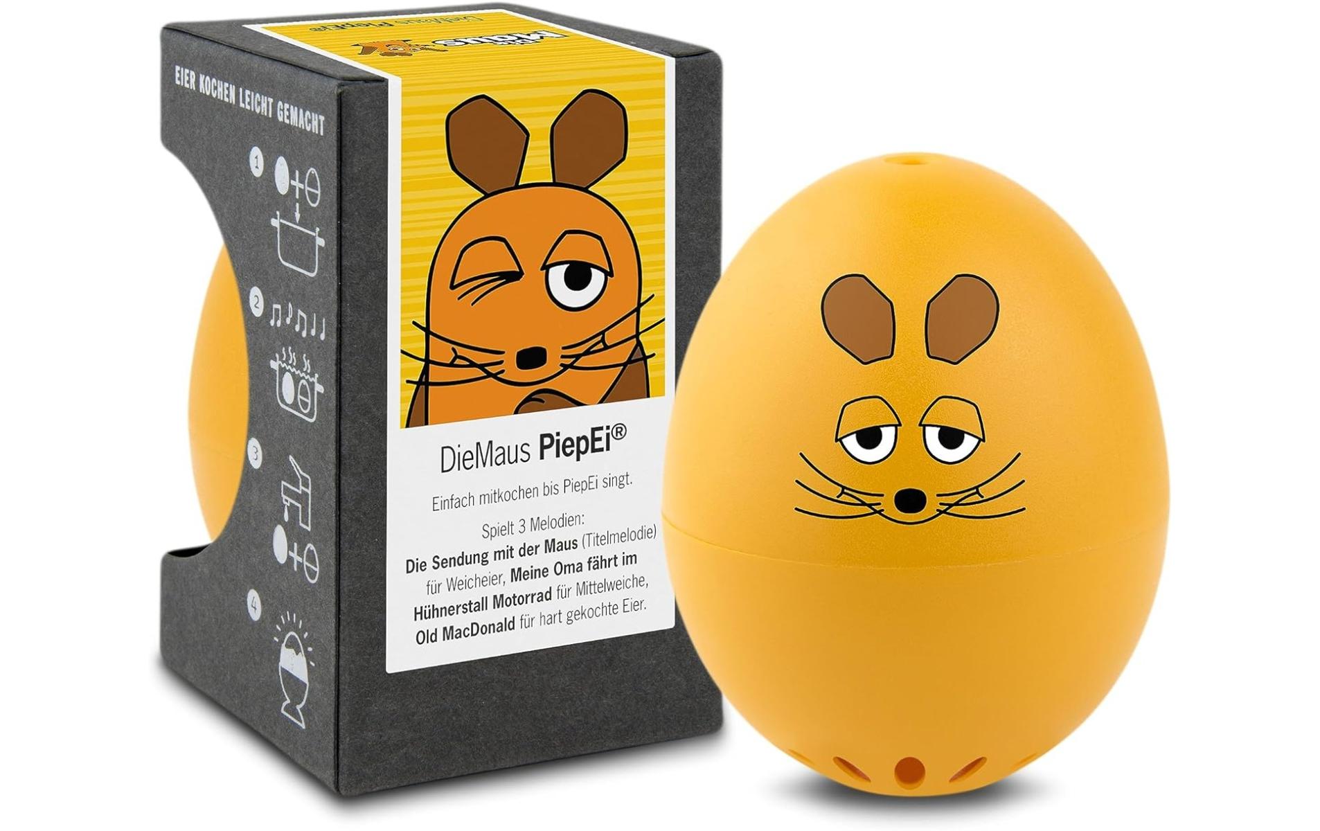 PiepEi Küchentimer singende Eieruhr Maus Melodie auf jeder Stufe, Kunststoff