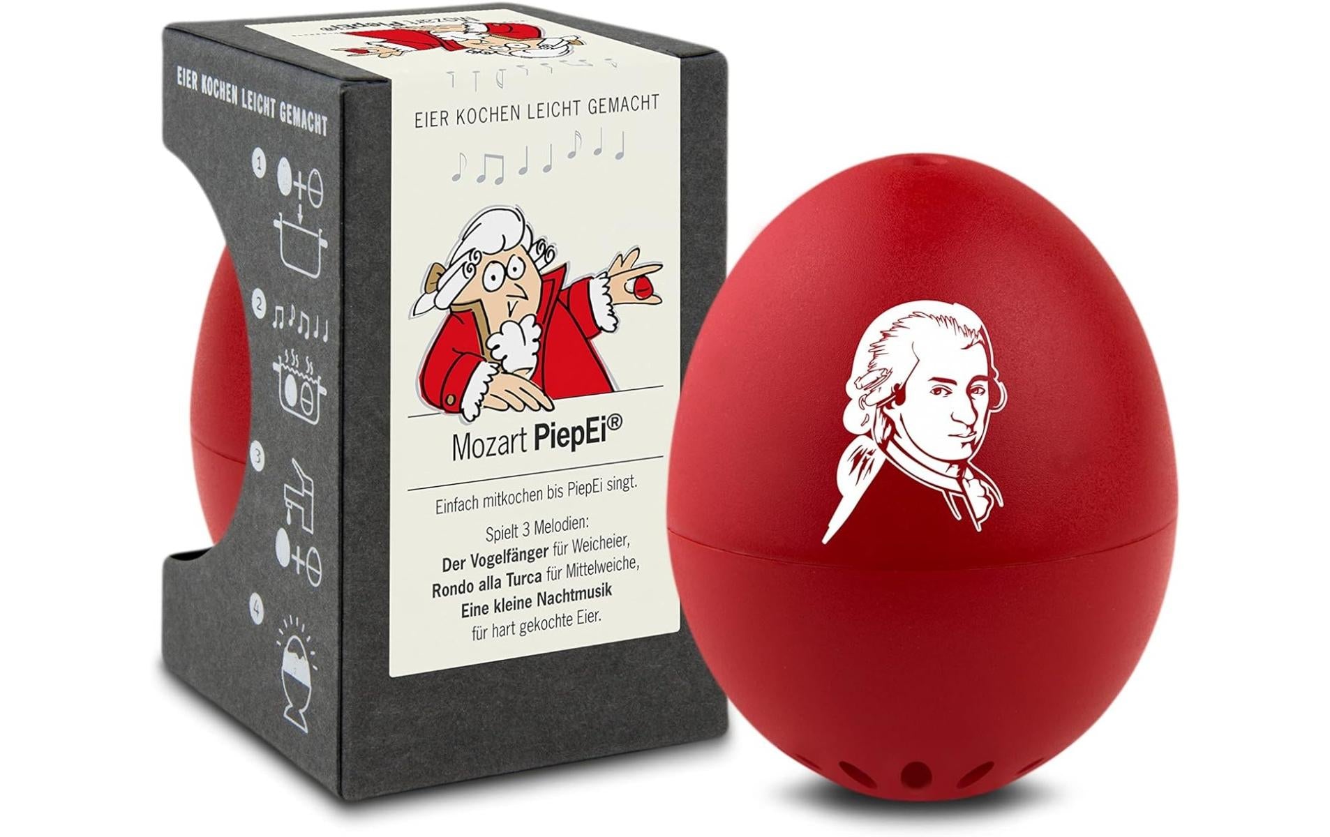 PiepEi Küchentimer singende Eieruhr Mozart Melodie auf jeder Stufe, Kunststoff