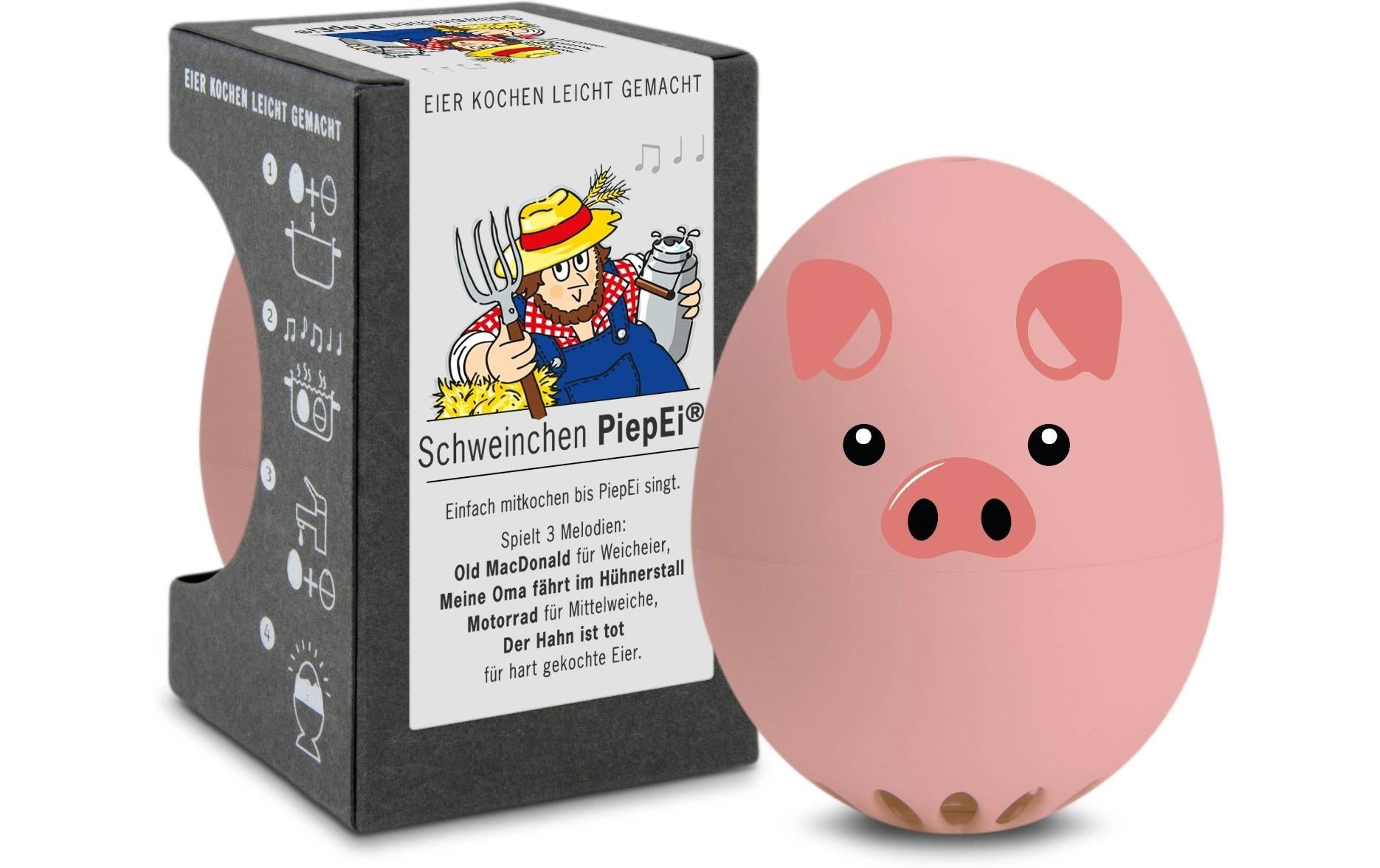 PiepEi Küchentimer singende Eieruhr Schwein Melodie auf jeder Stufe, Kunststoff
