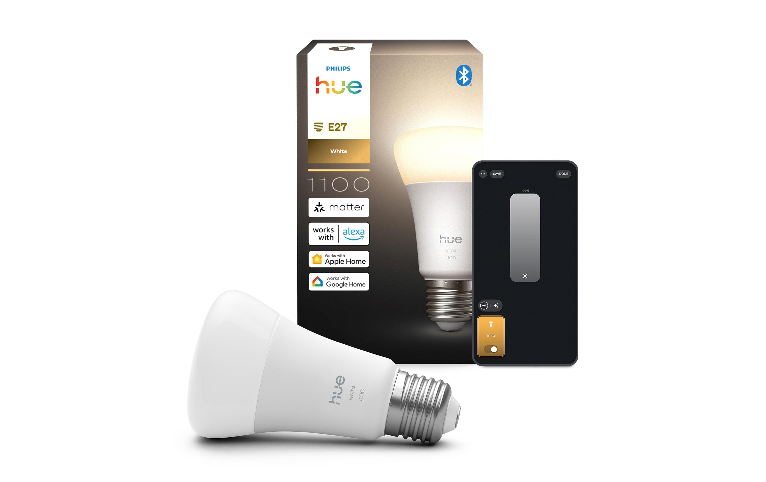 Philips Hue White E27 Einzelpack 1100lm