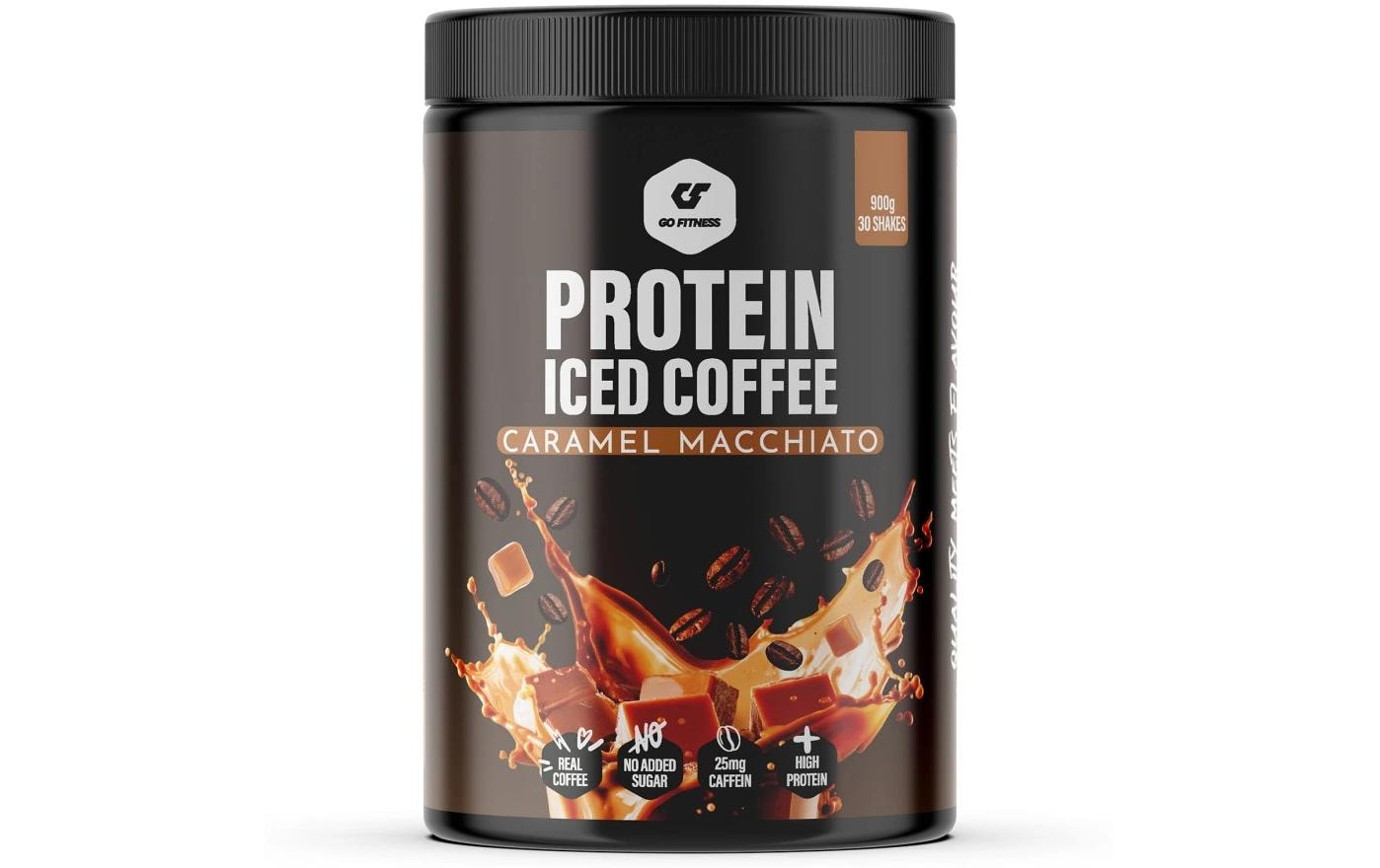 GoFitness - Protein Iced Coffee Caramel-Macchiato - 900g