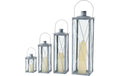 Boltze Laterne Farol 4-teiliges Set, Grau