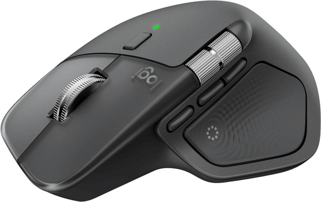 Logitech MX Master 4 Bluetooth RF Wireless Schwarz