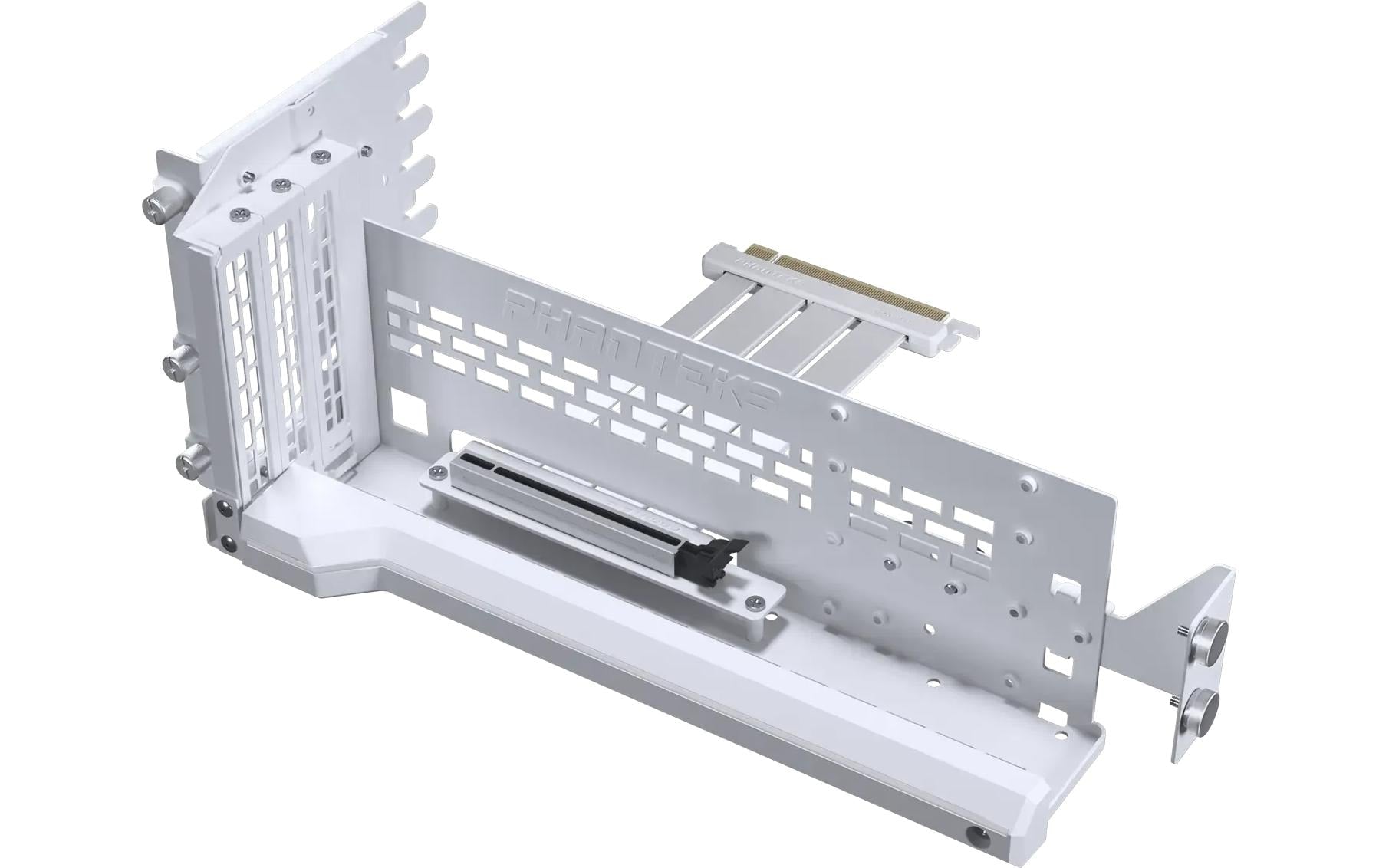 Phanteks Premium PCIe Gen 5 GPU Bracket Weiss, DRGB, mit PCIe 5.0-Riser-Kabel