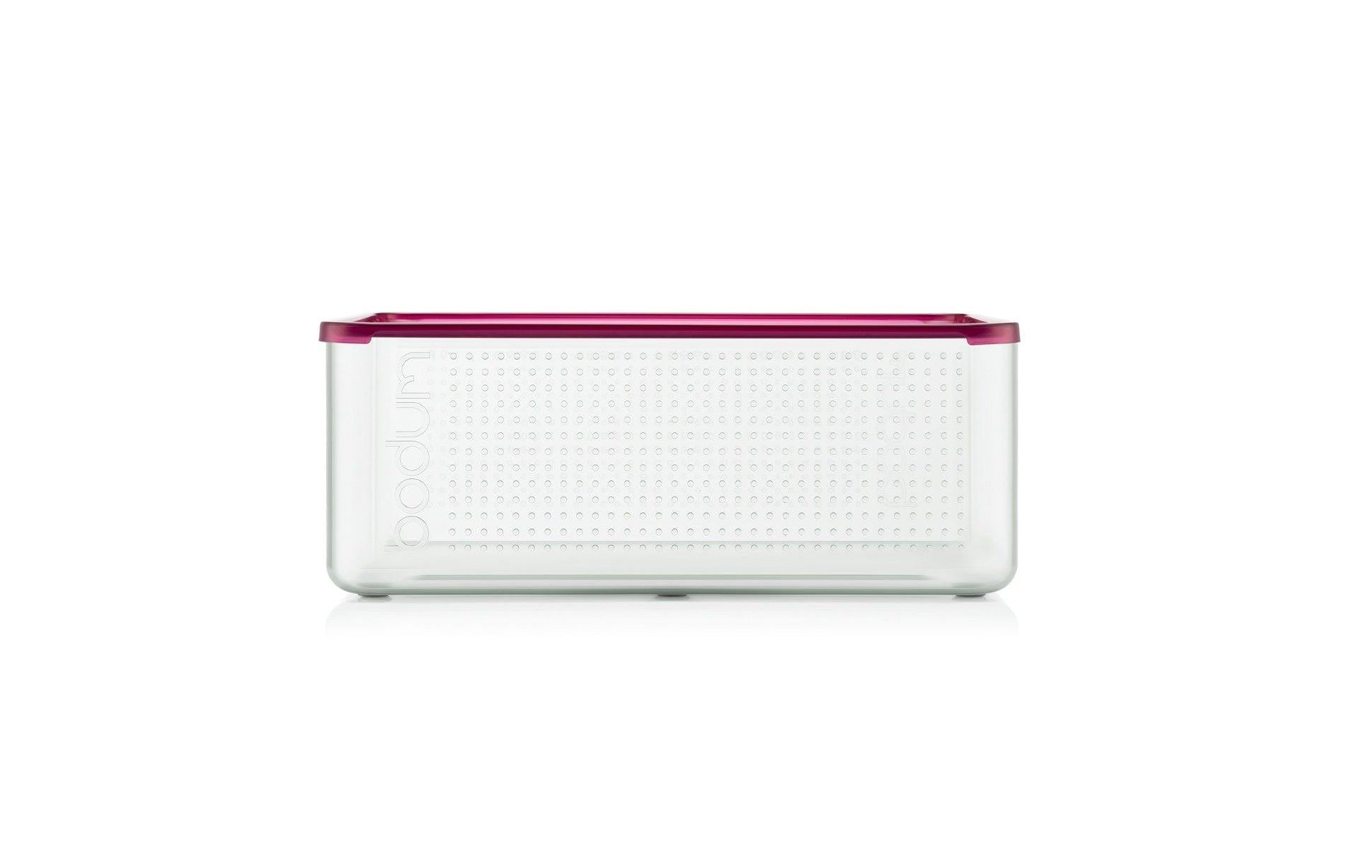 Bodum Bistro Brotbox mit Kunststoffdeckel Cranberry