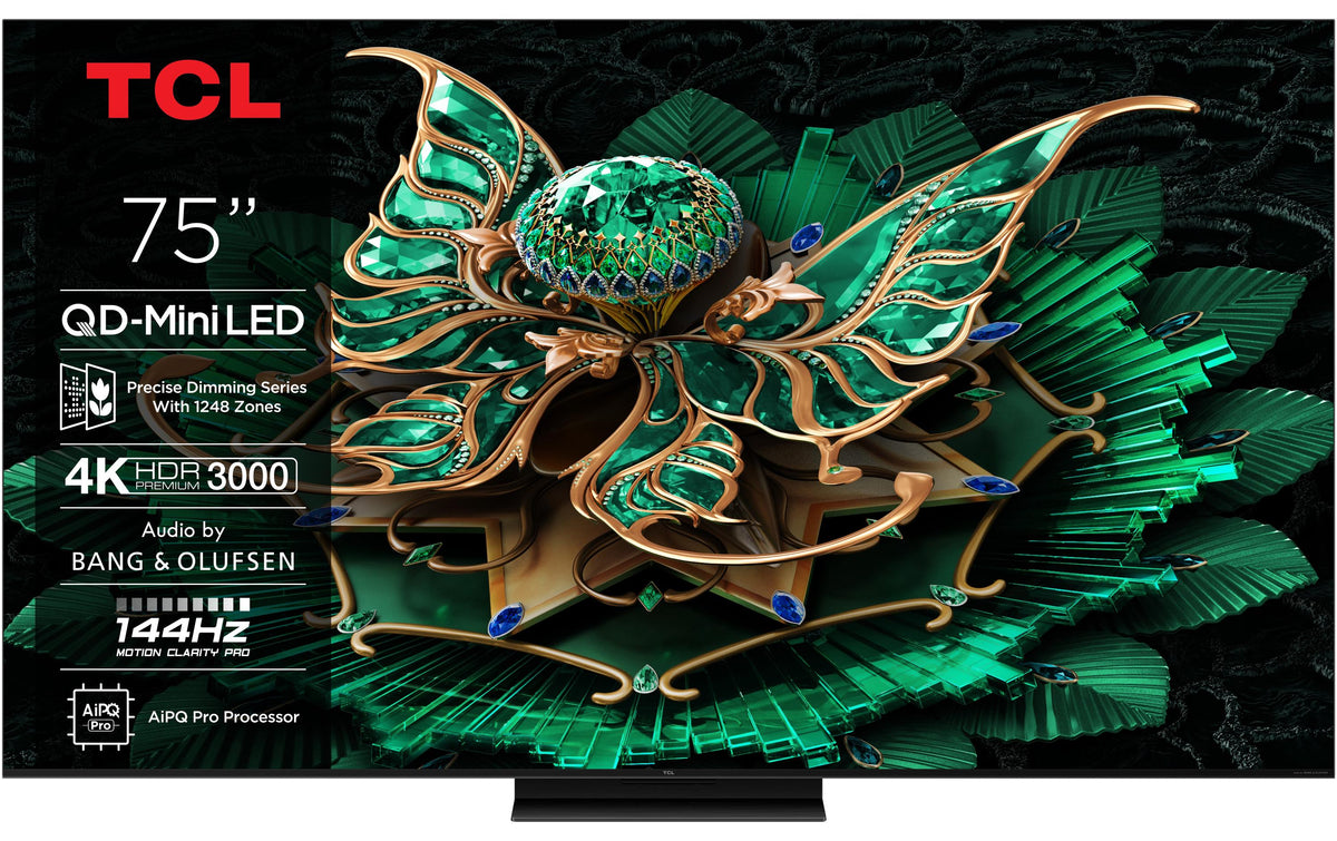 TCL TV C7K Premium QD-MiniLED-Fernseher 75 Zoll,4K,MiniLED,144Hz,B&O,GoogleTV