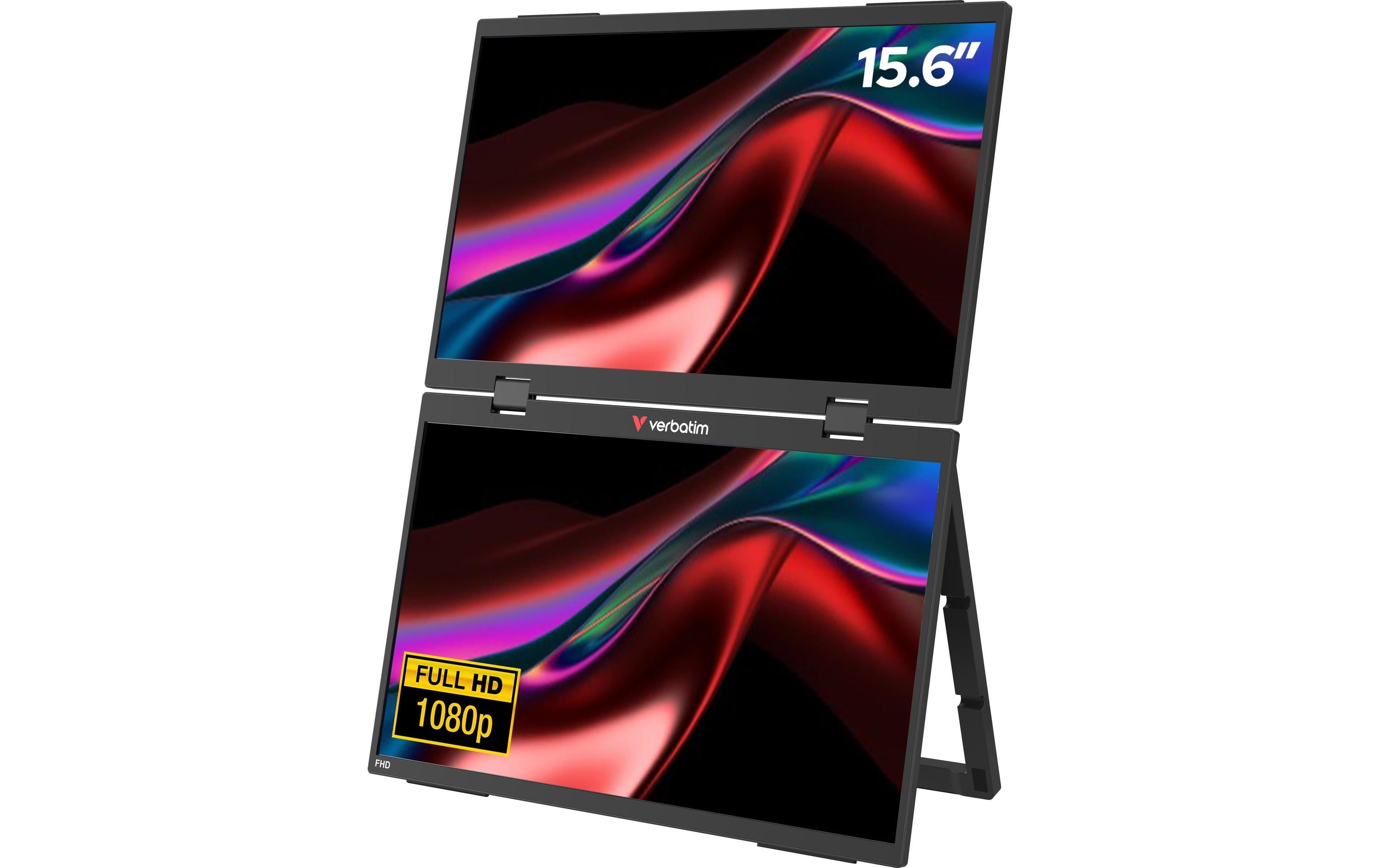 Verbatim Portable FHD Dual Monitor, 15.6"