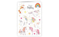 Cart Glückwunschkarte Einhorn Geburtstag Format 115 x 162 mm inkl. Umschlag