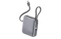 4smarts Powerbank Pocket Dual Cord 10000mAh, 22.5W, integr. Ladekabel, PD3.0