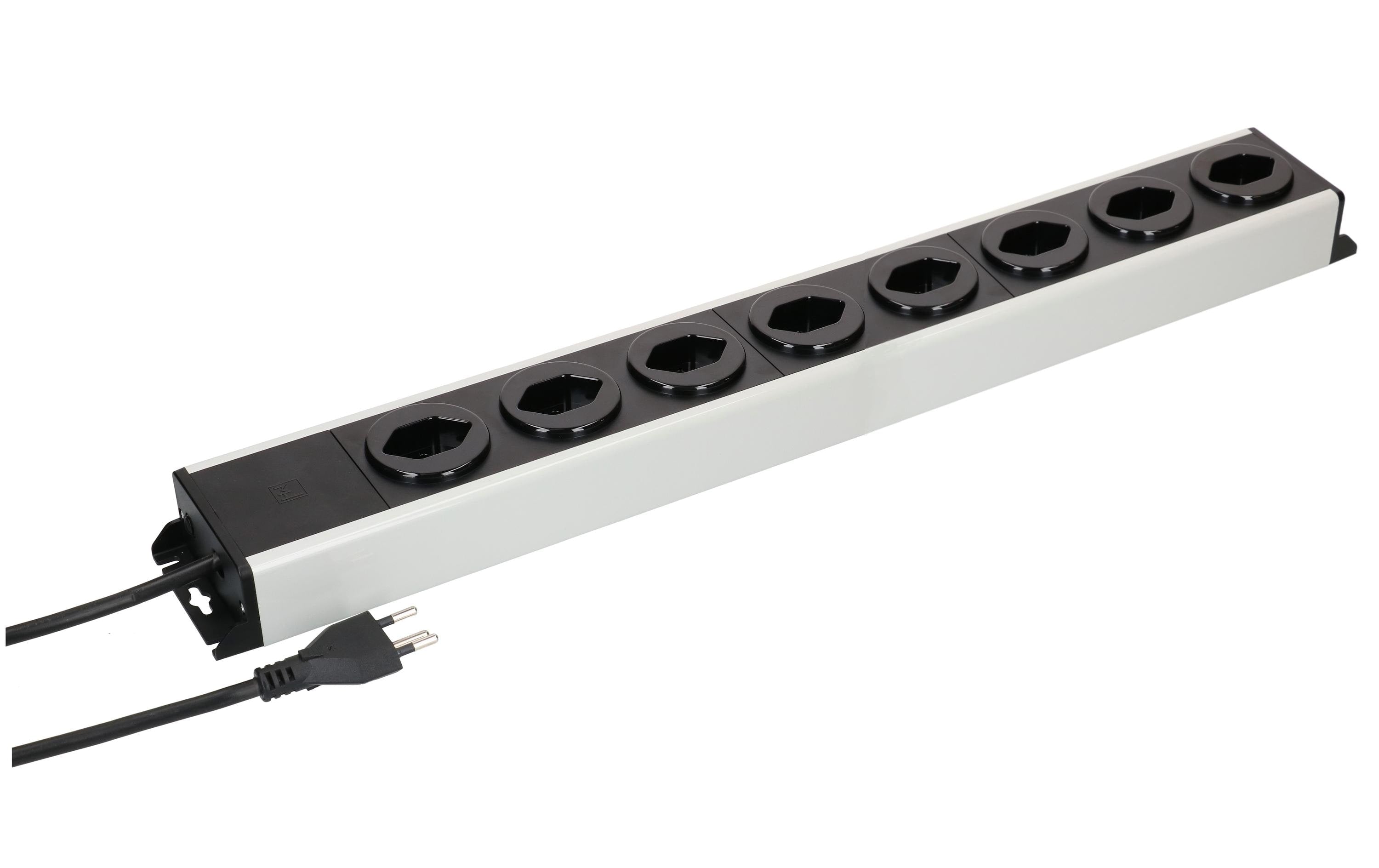Steckdosenleiste Power Line 8x Typ 13 grau/schwarz 1.5m