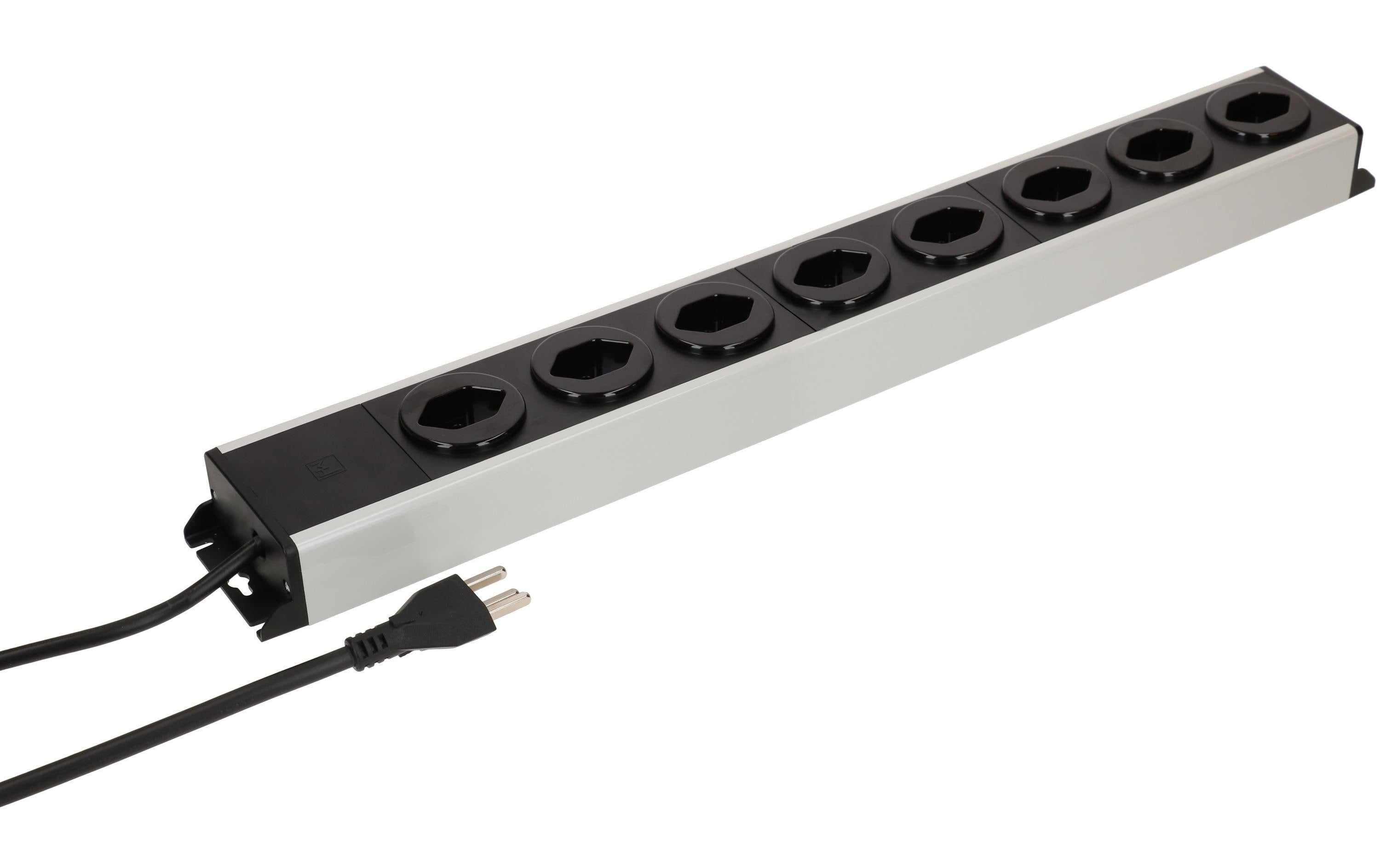 Steckdosenleiste Power Line 8x Typ 23 grau/schwarz 1.5m