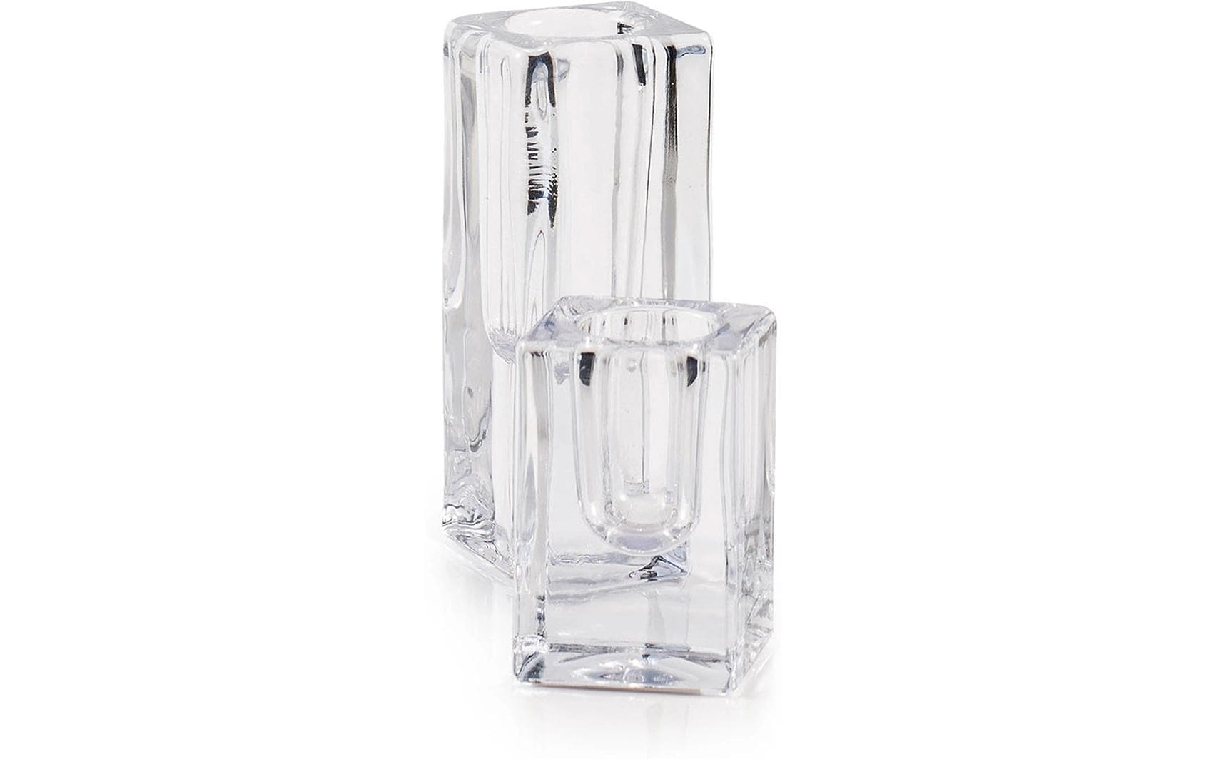 Pajoma Kerzenhalter eckig Glas, H: 10 cm