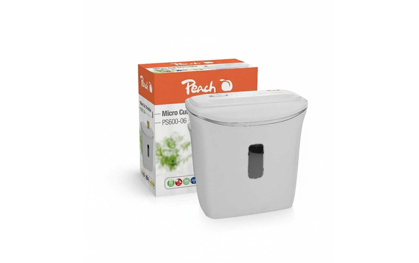 Peach Aktenvernichter PS600-06 maximal 4 Blätter