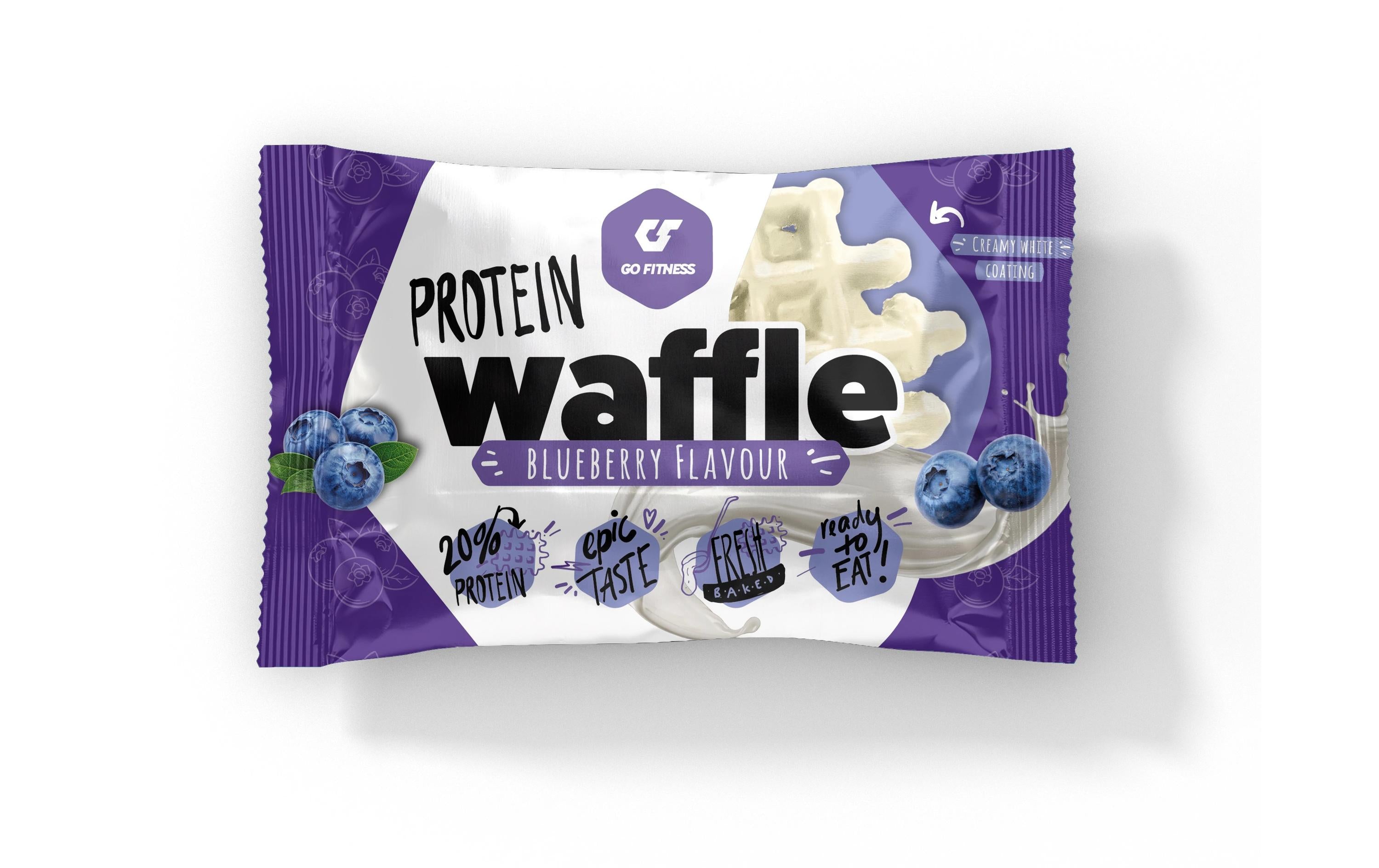 GoFitness Nutrition Protein Waffle, Einzel Blueberry, 1x50g