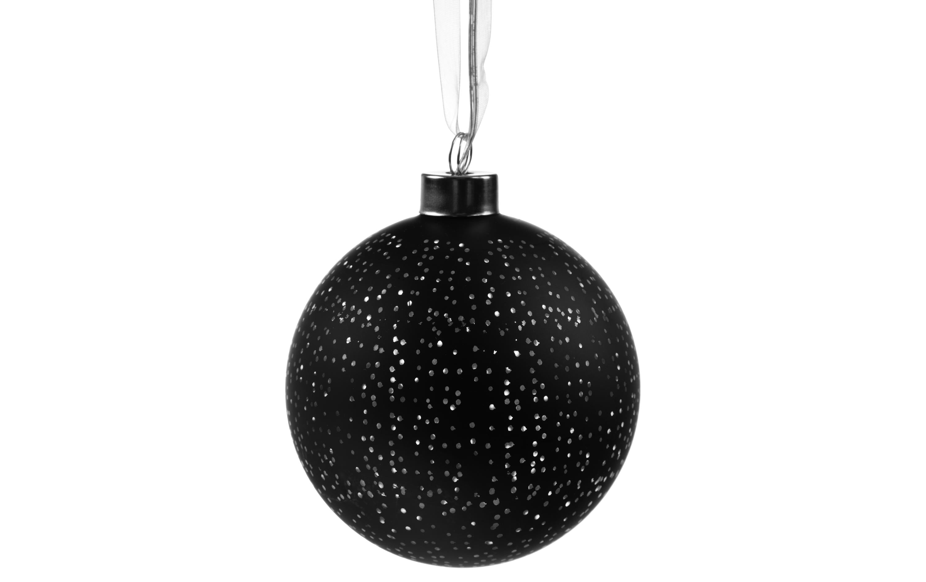 COCON Glass Ball 10cm Sternenmuster, 2AAA excl
