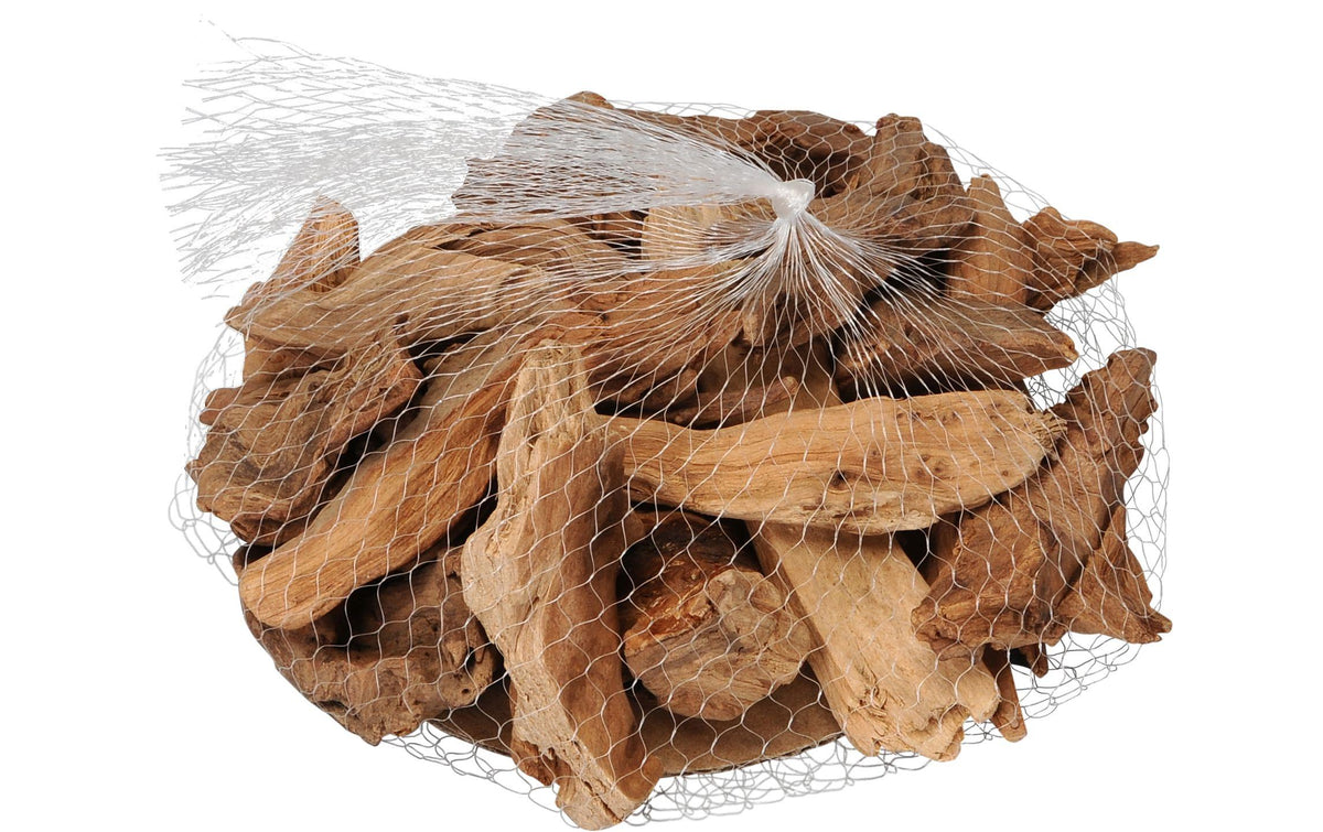 COCON Holzstücke, Netz à 250g natur, Pinie