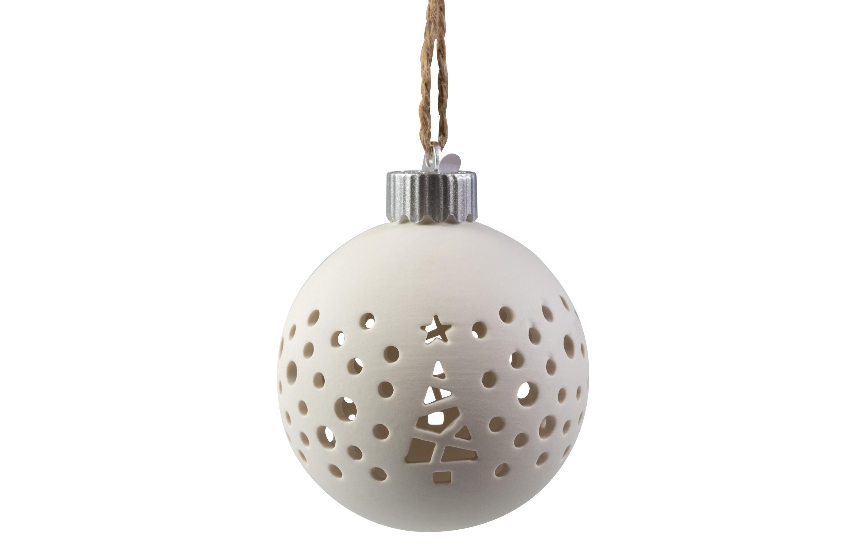 COCON Licht Keramik Weihnachtsball