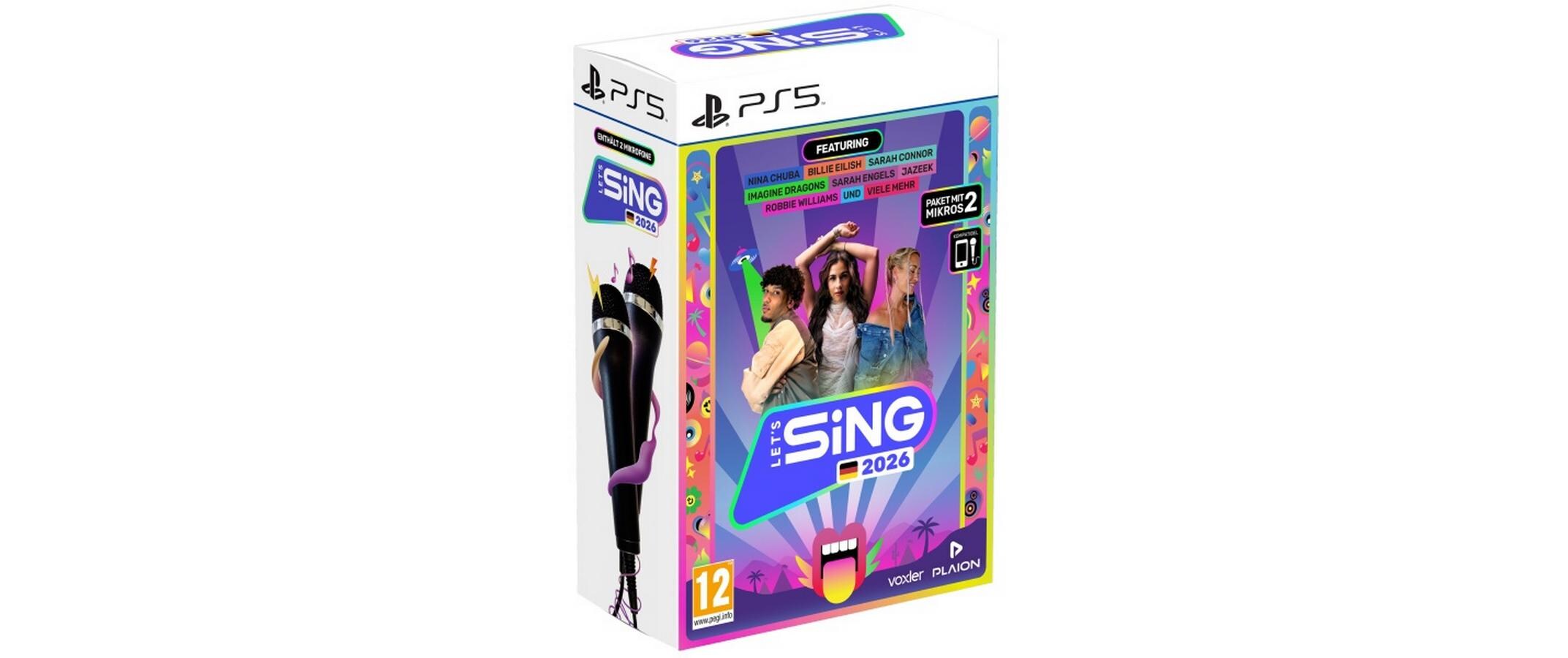 Let's Sing 2026 + 2 Mics, PS5 inkl. 2 Mics, Alter: 12+, German Version