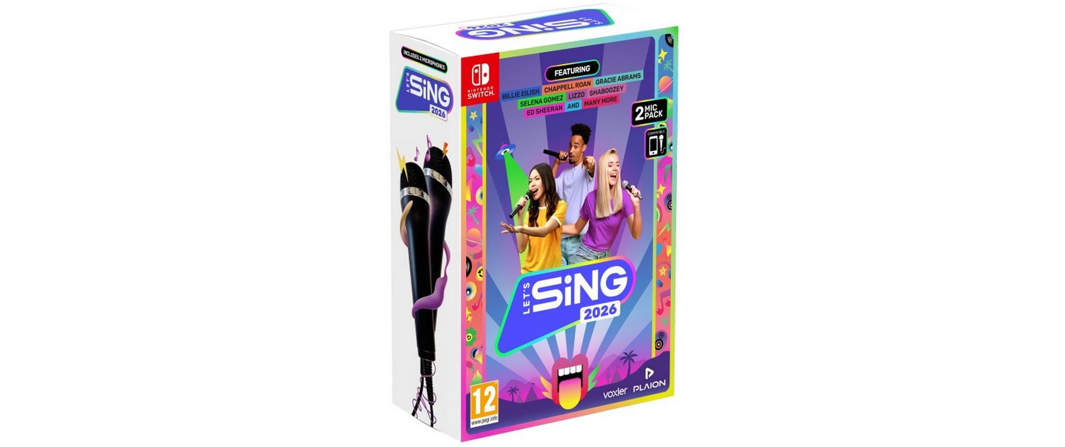 Let's Sing 2026 + 2 Mics, Switch inkl. 2 Mics, Alter: 12+, Int. Version
