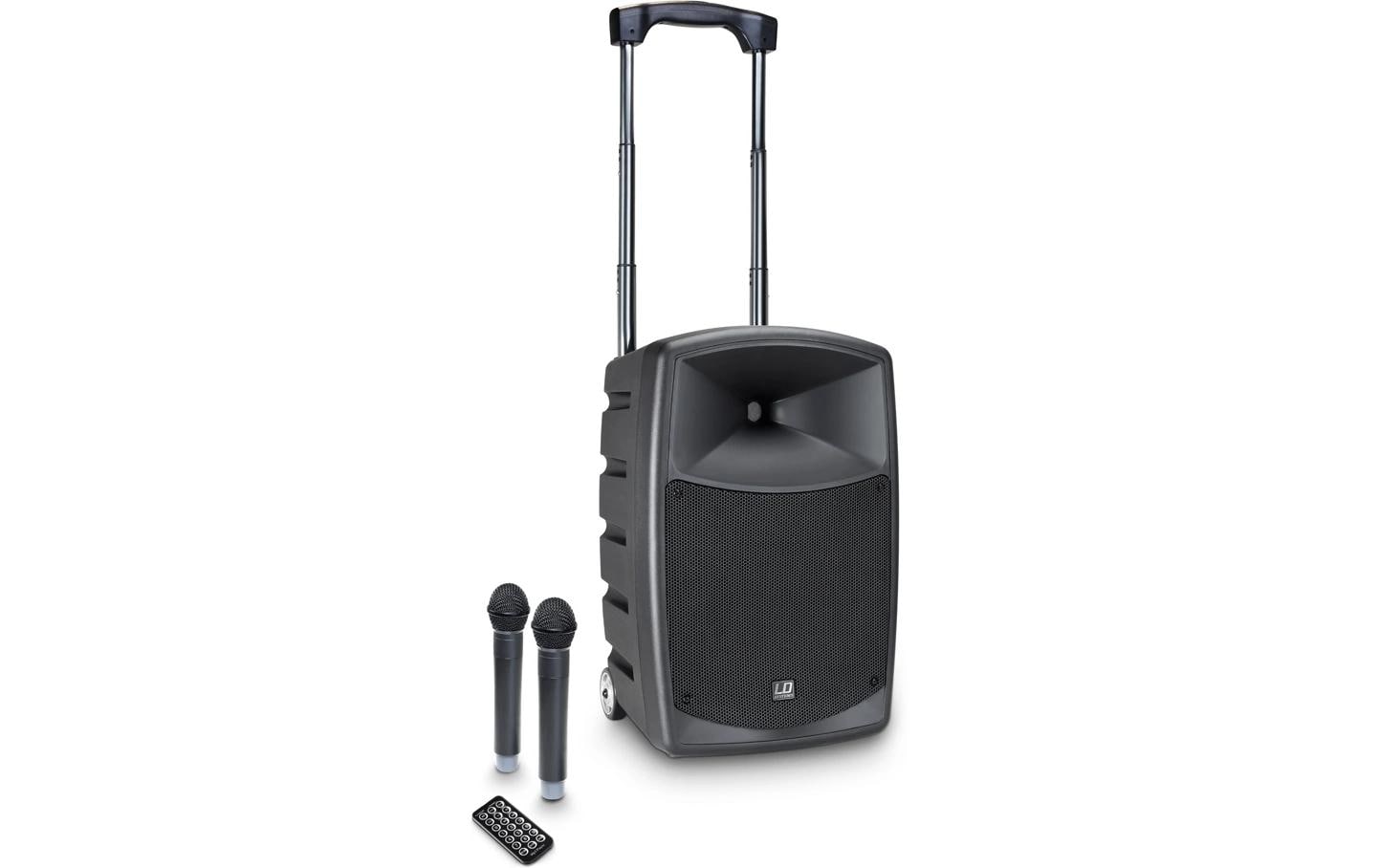 LD Systems Roadbuddy 10 2x Mic Portables PA-System mit Akku, inkl. 2 Mic