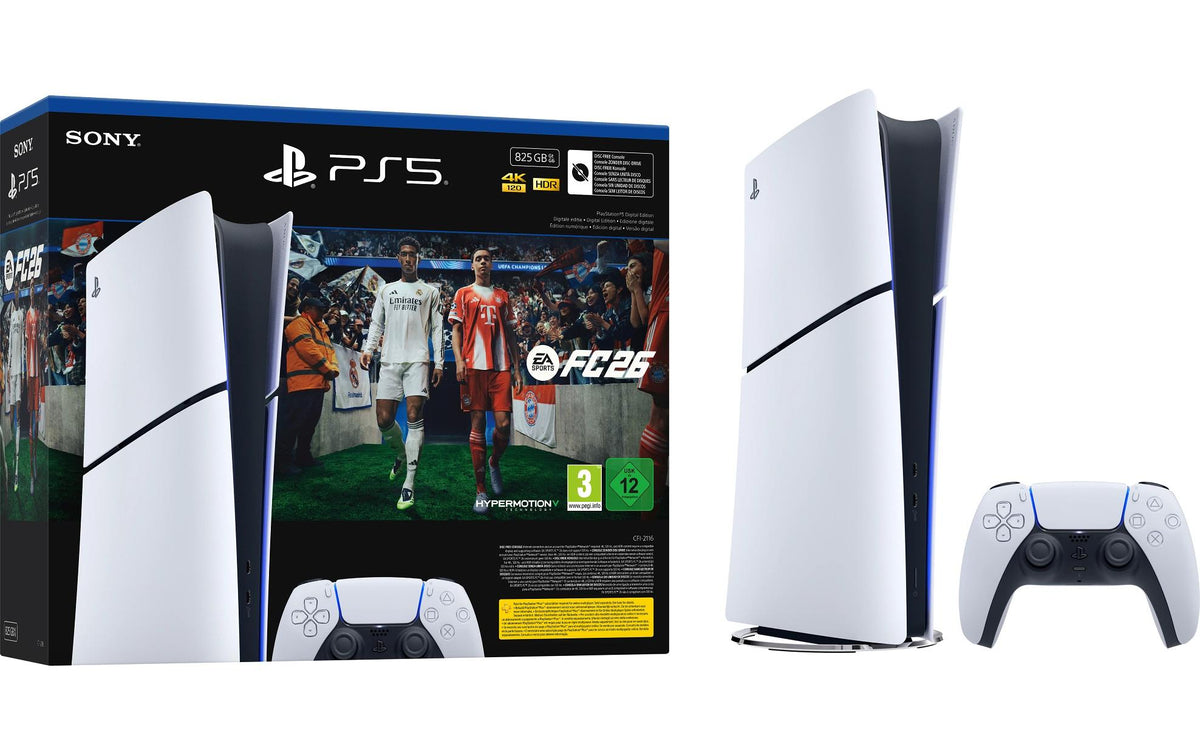 Sony Playstation 5 Digital Edition 825GB BN Slim, EA Sports FC26 Bundle