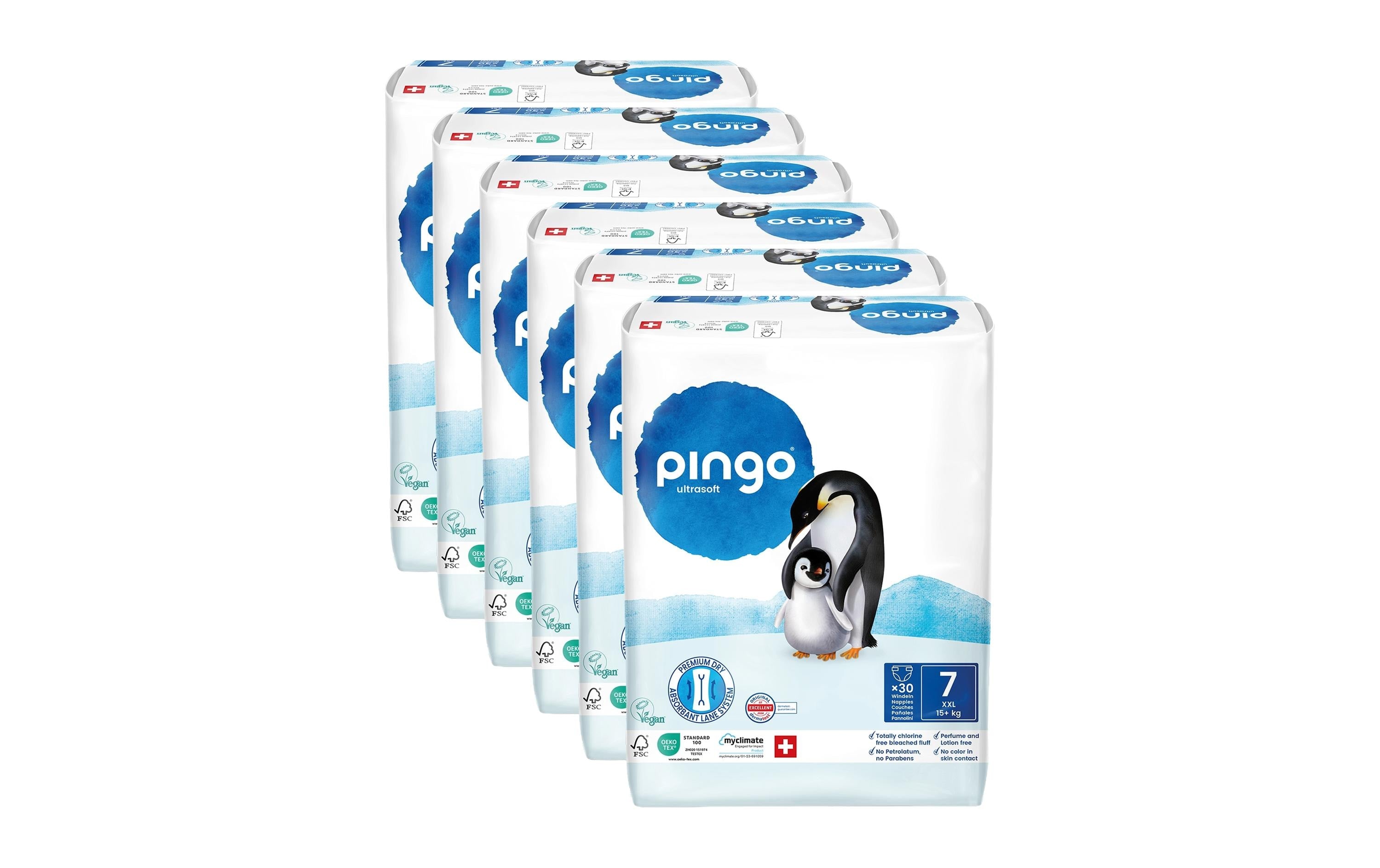 Pingo Windeln Monatsbox 7 XXL 15+ kg / 180 Stk.