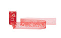 Spyk Geschenkband Passion Herz rot, Breite: 25 mm, Länge: 3 m
