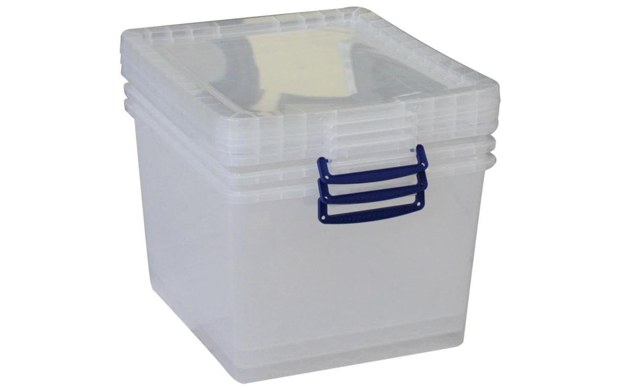 Really Useful Box 3x 33,5 Liter, klar nestbar