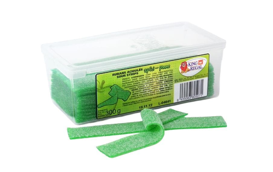 King Regal Mini Sour Strips Apfel 300 g