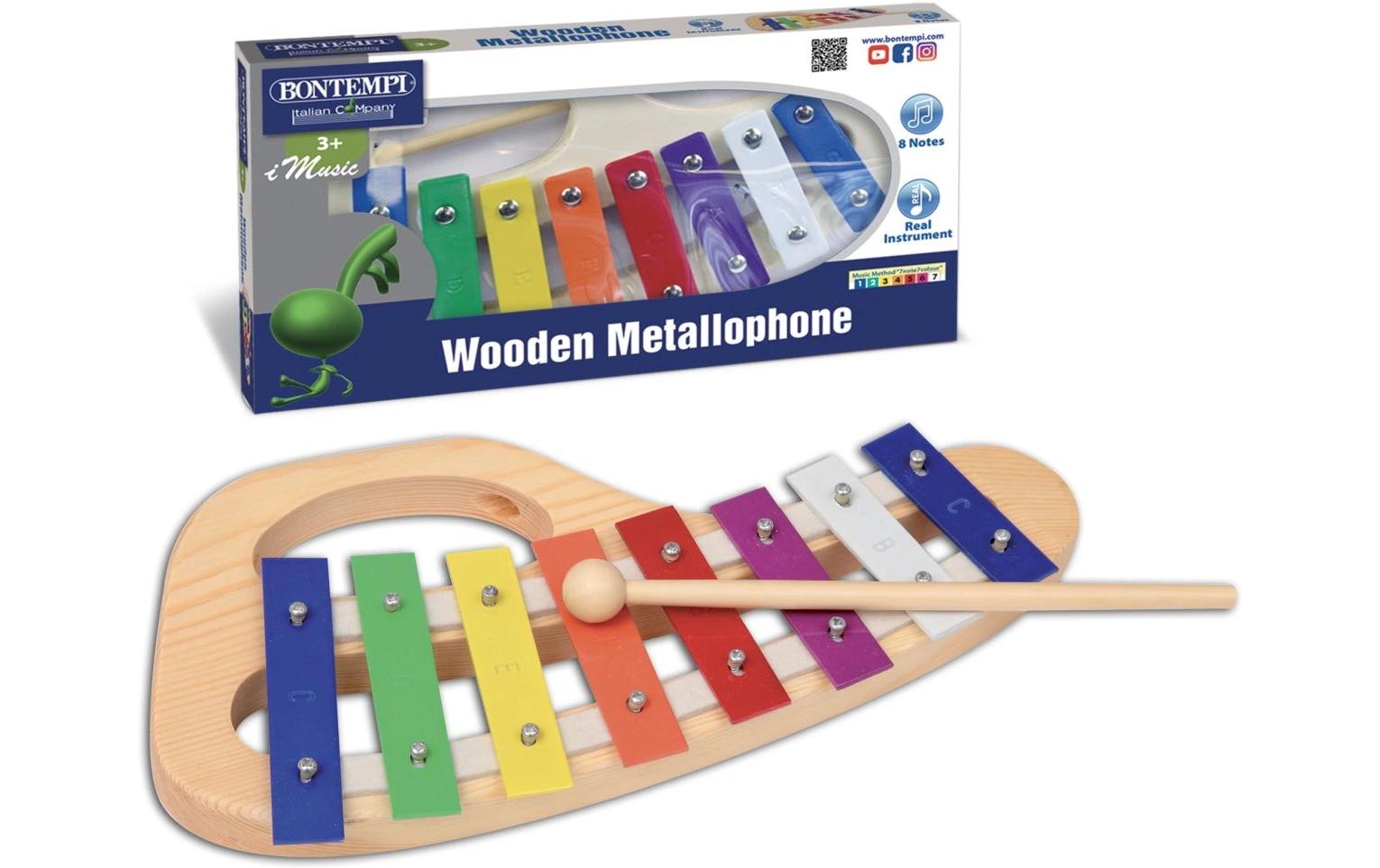 Metallophon mit 8 Metallplättchen