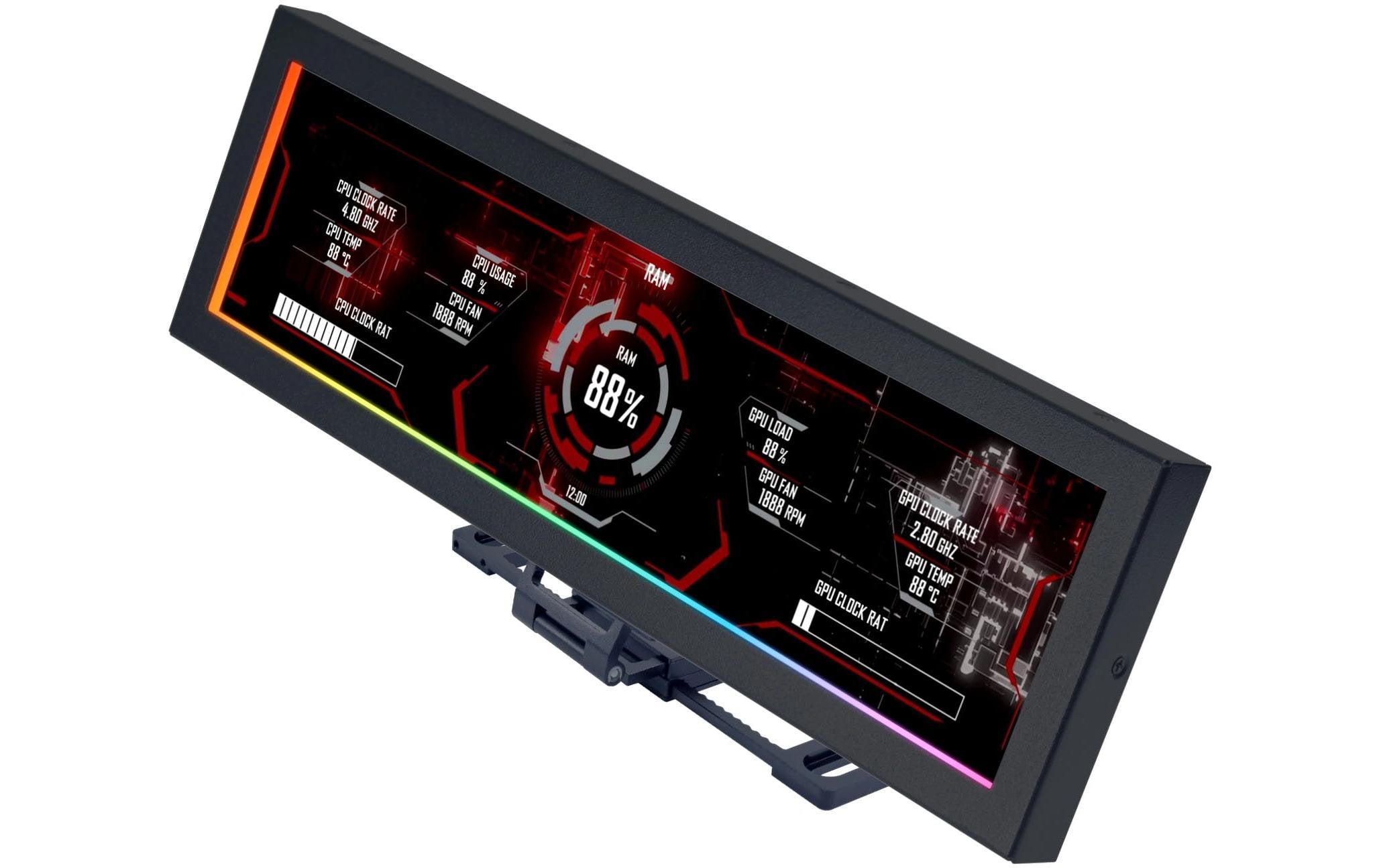 Lian Li 8.8" Universal Screen Schwarz