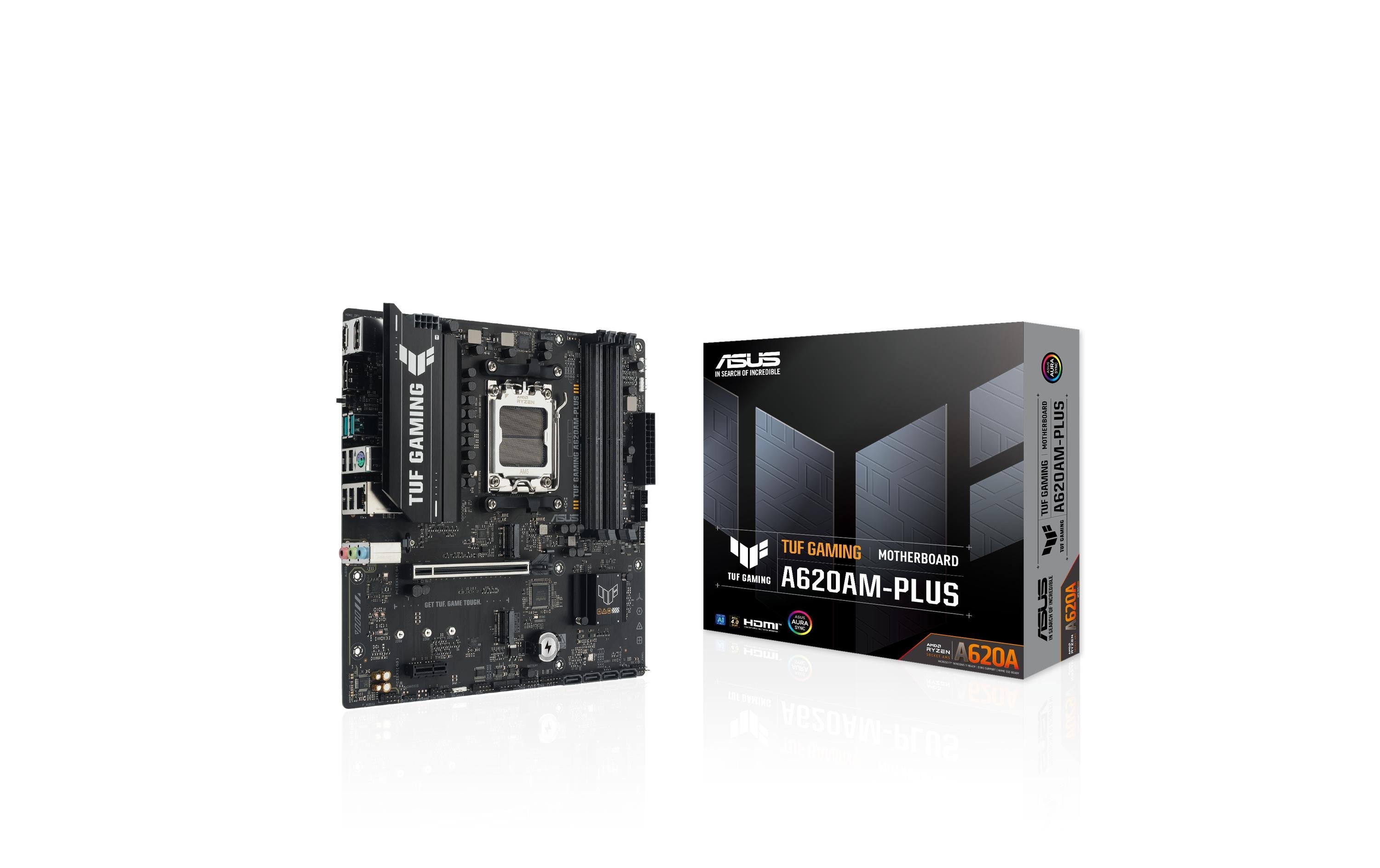 ASUS TUF GAMING A620AM-PLUS, mATX AM5, AMD A620A, 4x DDR5, PCIe 4.0