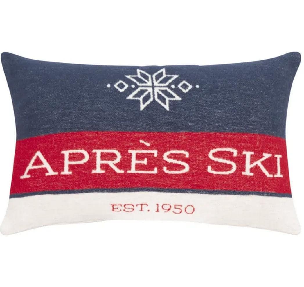 pad Kissenhülle, Apres Ski dark blue-red, 35 x 60 cm