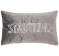 pad Kissenhülle, Letters Stadtkind, blue-grey, 30 x 50 cm