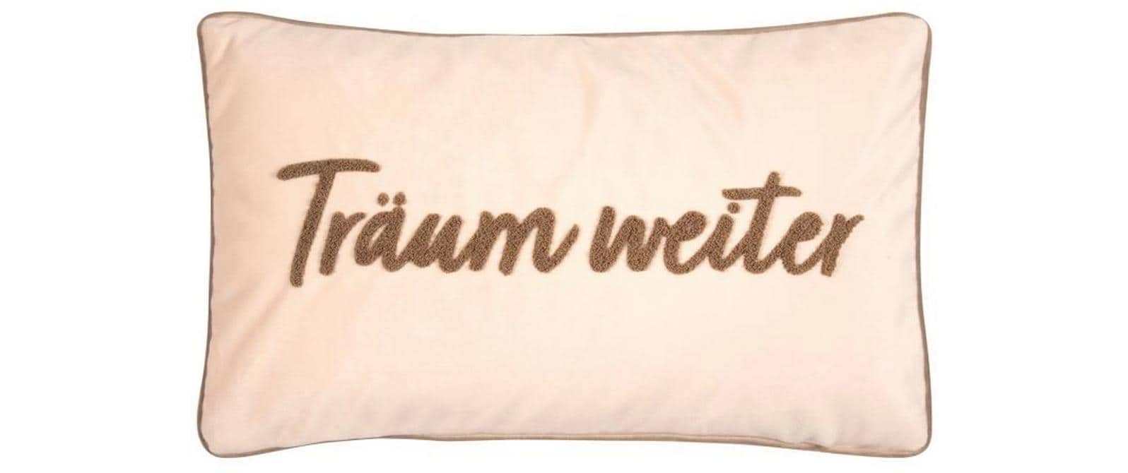pad Kissenhülle, Letters Träumweiter sand, 30 x 50 cm