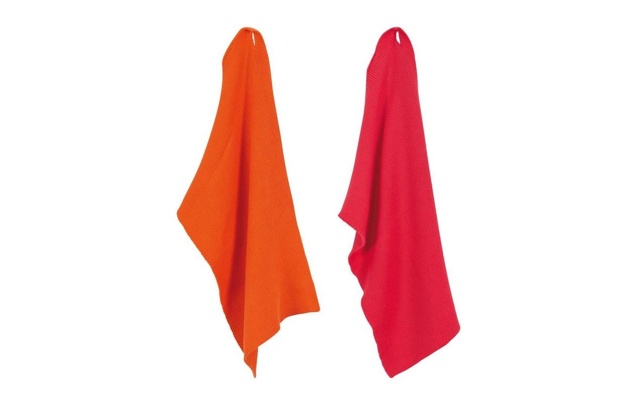 pad Reinigungstücher Monte, 2er Set pink-orange, 30 x 45 cm, 2er Pack