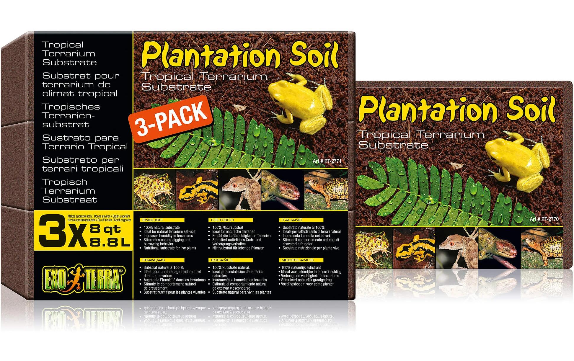 Exo Terra Plantation Soil 3 x 8.8l