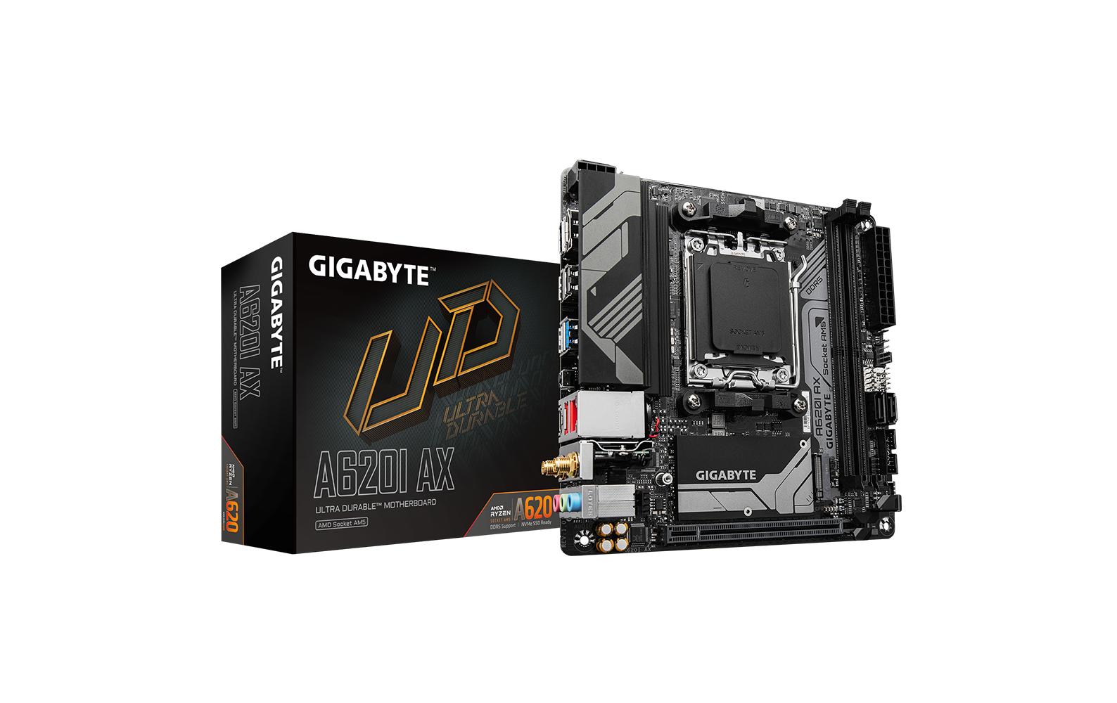 Gigabyte A620I AX, mATX AM5, AMD A620, 2x DDR5, PCIe 4.0, WIFI6E