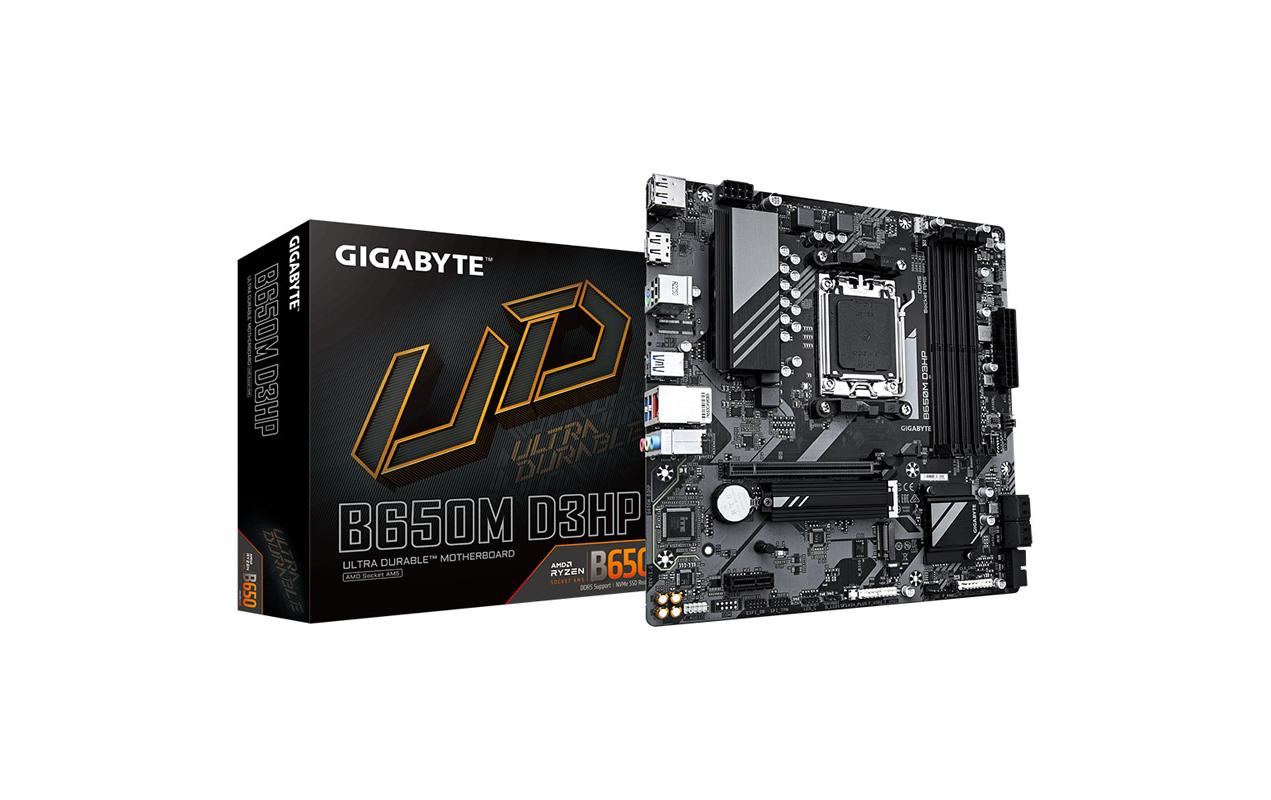 Gigabyte B650M D3HP, µATX AM5, AMD B650, 4x DDR5, PCIe 4.0